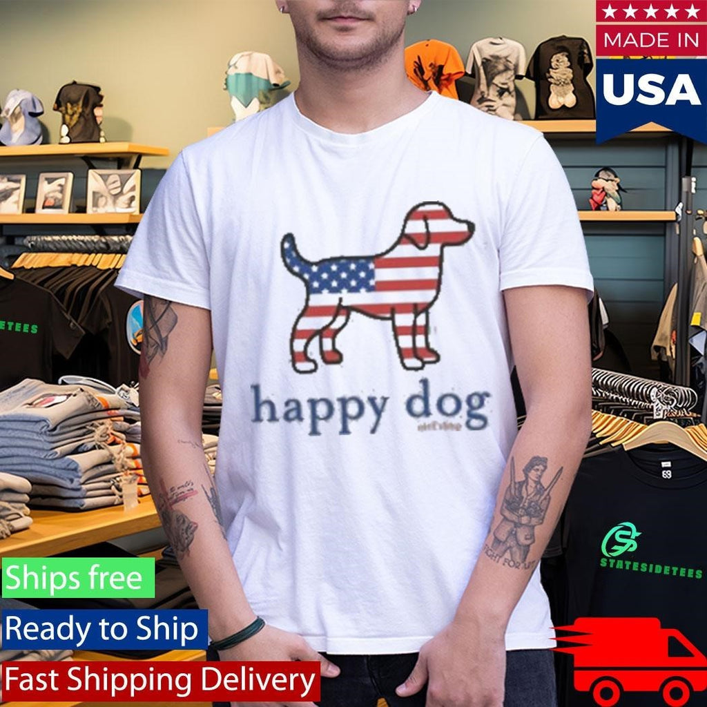 Happy Dog Surf Usa Flag Shirt