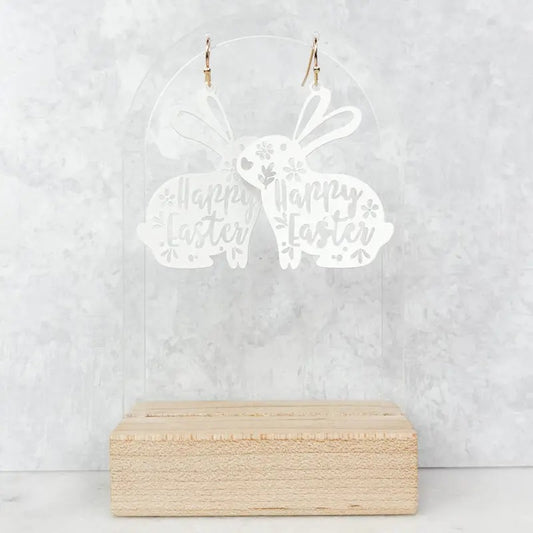 Happy Easter Bunny Earrings