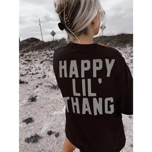 Happy Lil' Thang Tee, Aesthetic Retro Vintage Inspired Graphic Tee, shirt