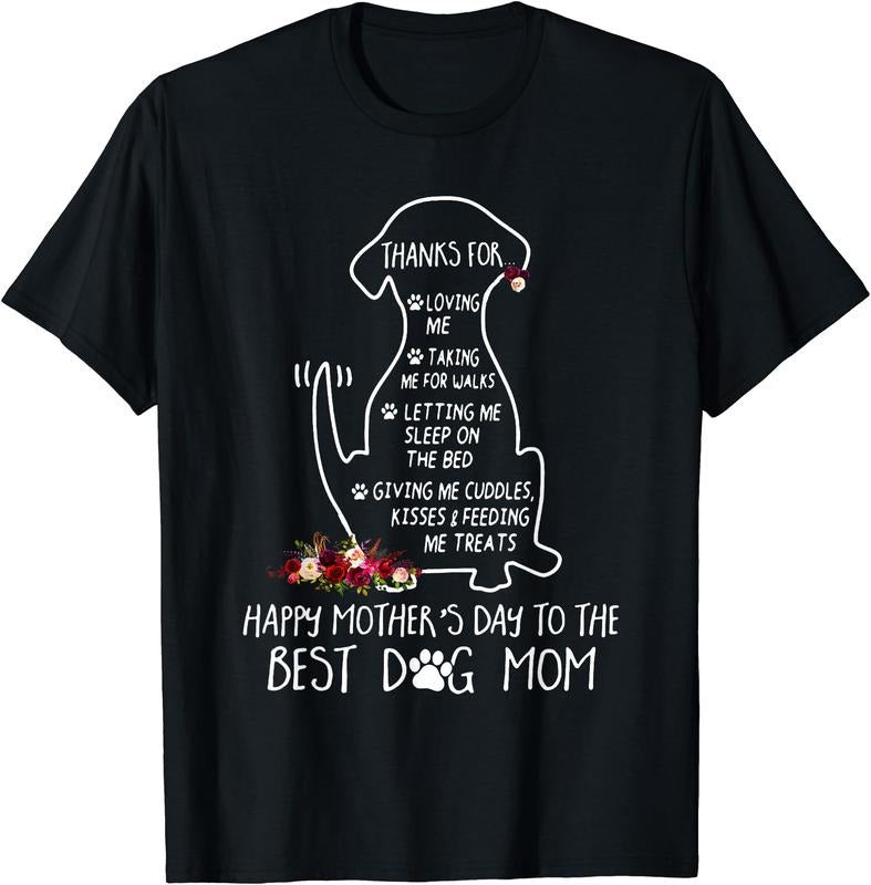 Happy Mother's Day Dog Mom T-Shirt Hoodie, Sweatshirt | DripVista.com