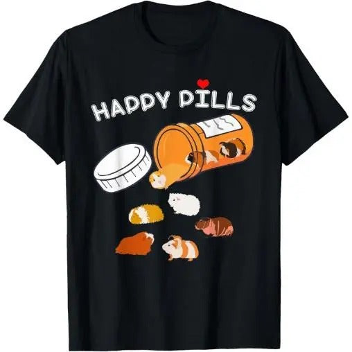 Happy Pill Guinea Pig T-Shirt Made in USA Hoodie, Sweatshirt | DripVista.com