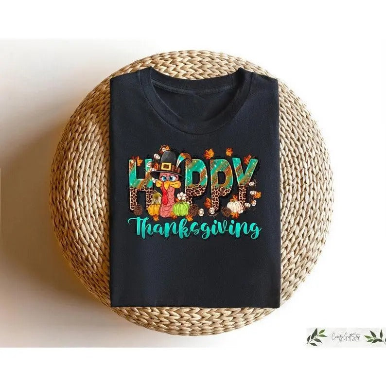 Happy Thanksgiving Shirt, Family Thanksgiving Turkey Gifts, Pumpkin Season Shirt, Thanksgiving Sweatshirt, Thanksgiving Pumpkin Crewneck