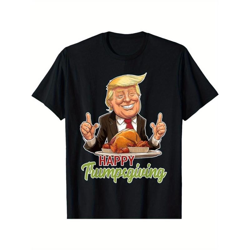 Happy Trumpsgiving - Donald Trump Dinner With Turkey T-Shirt made in usa Hoodie, Sweatshirt | DripVista.com