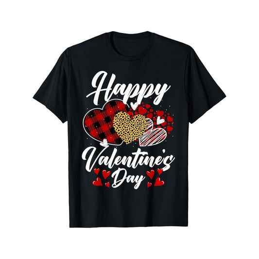 Happy Valentines Day Men'S T-Shirts, Funny Valentine'S Day Novelty Graphic Printed Tee, Short Sleeve Valentine'S Day Couple T-Shirt for Men Boyfriend Husband 100% Cotton made in usa