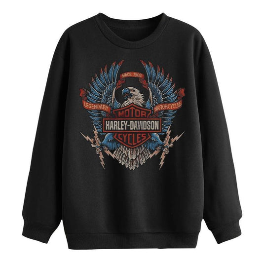 Harly-davids0n Sweatshirt, Electric Vintage 90s Graphic Style Sweatshirt, Unisex Sweatshirt, Motorcycle Tee, 2024 Outfits, trend