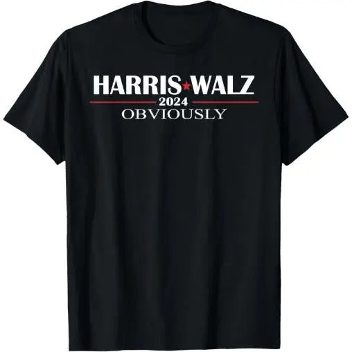 Harris Waltz 2024 Obviously Kamala Harris Tim Walz 2024 T-Shirt made in usa Hoodie, Sweatshirt | DripVista.com