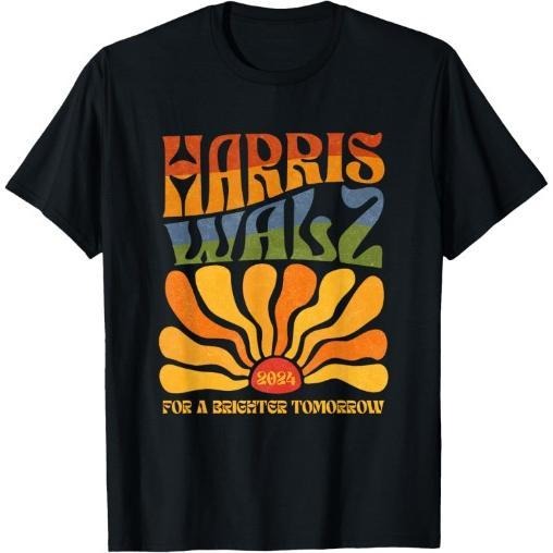 Harris Waltz For A Brighter Tomorrow Boho Aesthetic T-Shirt made in usa Hoodie, Sweatshirt | DripVista.com