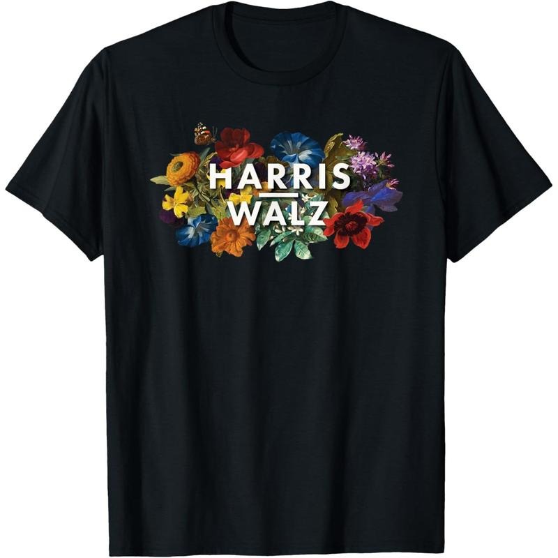 Harris Walz 2024 Floral Feminine Women Harris Waltz 2024 T-Shirt made in usa Hoodie, Sweatshirt | DripVista.com