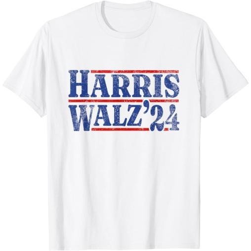 Harris Walz 2024 Retro T-Shirt made in usa Hoodie, Sweatshirt | DripVista.com