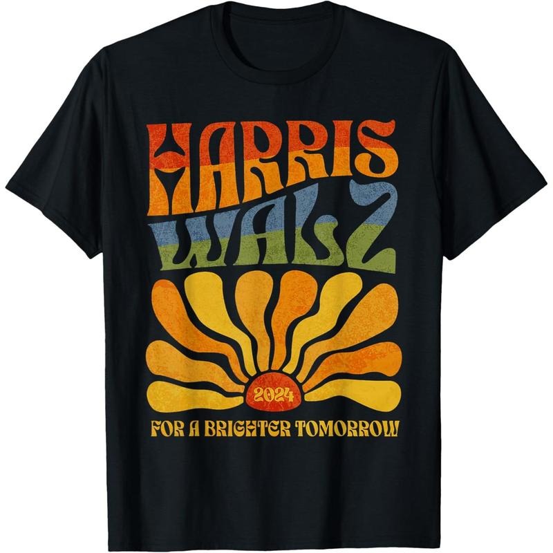 Harris Walz For A Brighter Tomorrow 2024 T-Shirt made in usa Hoodie, Sweatshirt | DripVista.com