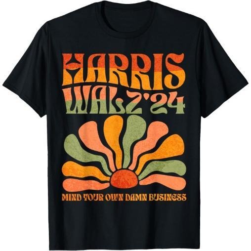 Harris Walz Waltz 2024 Mind Your Own Damn Business T-Shirt made in usa Hoodie, Sweatshirt | DripVista.com
