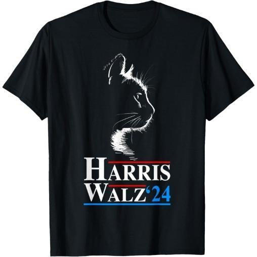 Harris Walz Waltz 2024 President Election Funny Cat Ladies T-Shirt made in usa Hoodie, Sweatshirt | DripVista.com