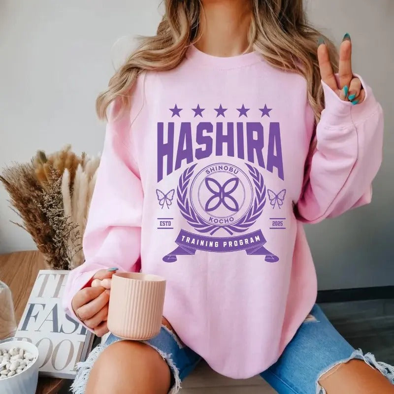 Hashira Anime Shirt, Academy Shirt for DS Fans, Anime Lovers Gift, Collage Shinobu Training Program Shirt Hoodie, Sweatshirt