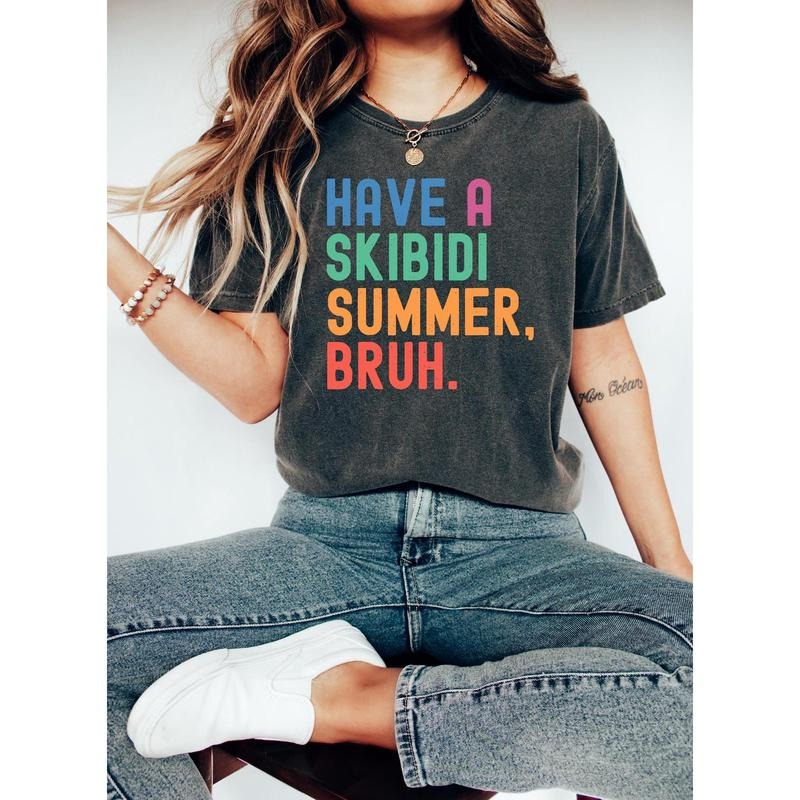 Have A Skibidi Summer Bruh Funny Teacher Last Day Of School T-Shirt, Summer Vibes Skibidi Bruh Funny Teacher Day School sweatshirtAApparel modal