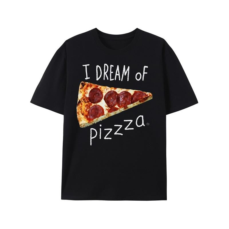 Haywood & Main I Dream Of Pizza Graphic Cotton Short-Sleeve T-Shirt made in usa Hoodie, Sweatshirt | DripVista.com