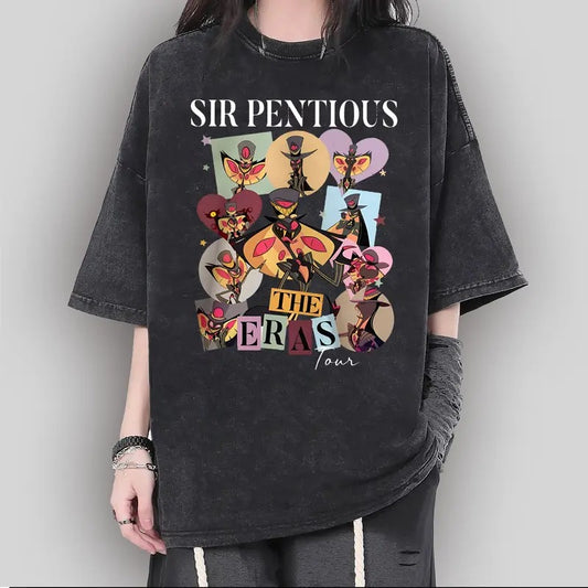 Hazbin Hotel Sir Pentious Eras Tour T-Shirt, Hazbin Hotel Characters T-Shirt, Hazbin Hotel Cartoon , Gift For Him, Gift