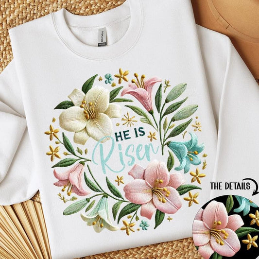 He Is Risen  DTF Transfers - THIS IS NOT A SHIRT