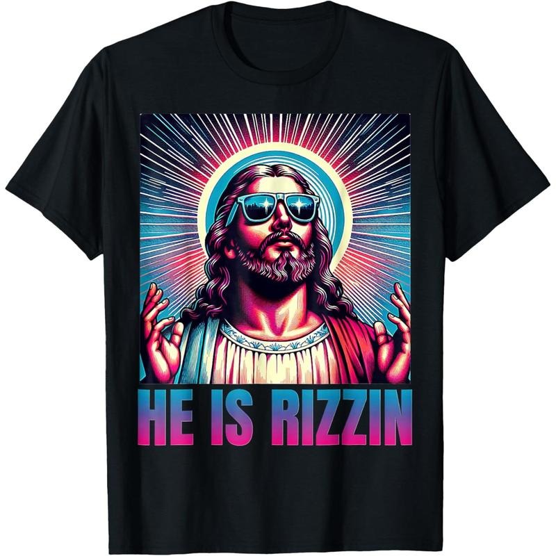 He Is Rizzin Jesus T-Shirt Hoodie, Sweatshirt | DripVista.com