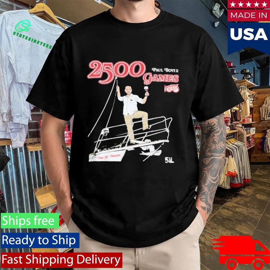 Head Equipment Manager Paul Boyer 2500 games Shirt