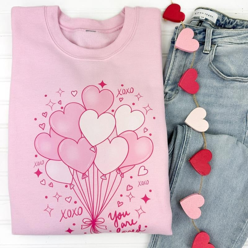 Heart Balloons Gildan Sweatshirt T-Shirts, Hoodie | DripVista.com