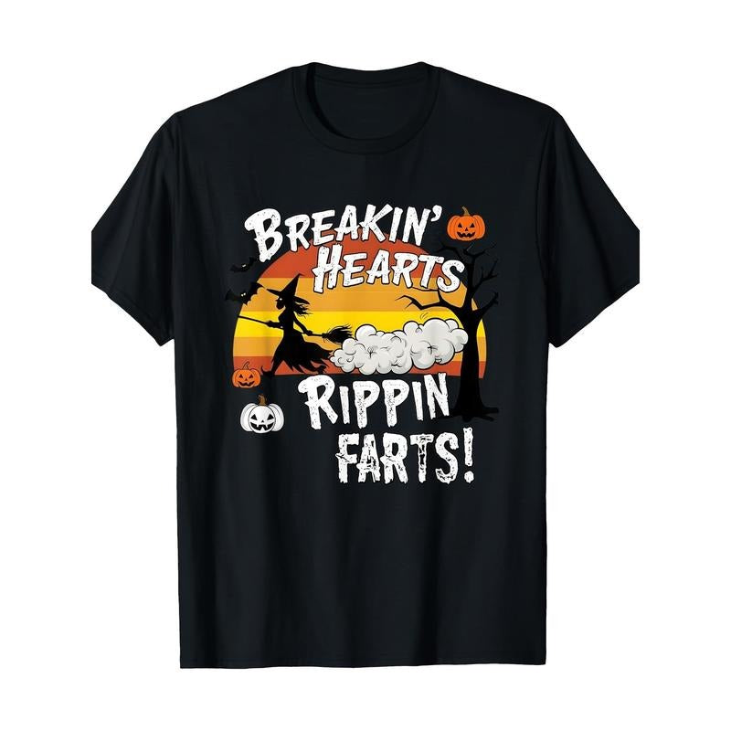 Heartbreak and torn fart! Spooky Halloween Magic Humor T-shirt Made in USA Hoodie, Sweatshirt | DripVista.com