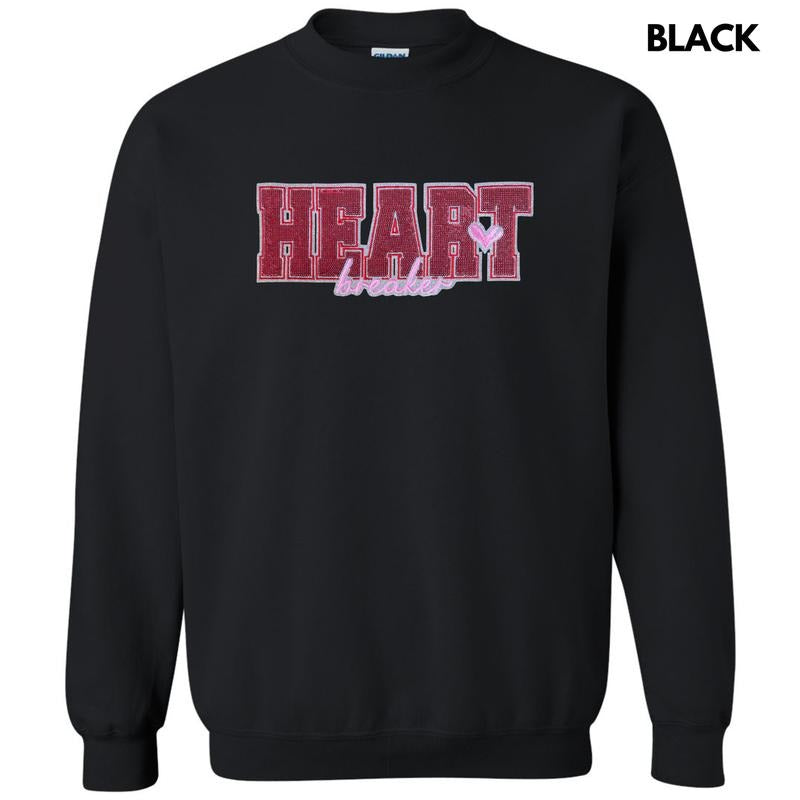 Heartbreaker Sequin Patch Sweatshirt T-Shirts, Hoodie | DripVista.com