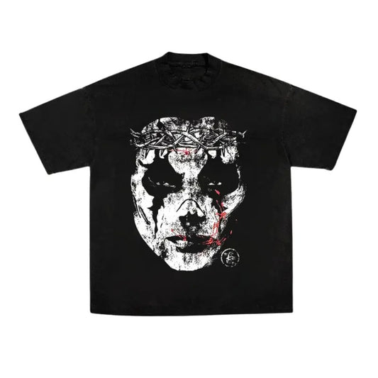 Hellstar Abstract Face Rock Star Graphic Tshirt, Sweatshirt, Hoodie Size S- 3XL,Gift For Women Top Womenswear Underwear Humen, Underwear Tshirt Lady Streetwear Human Shortsleeve Shoe Comfort T-Shirt Casual Crewneck