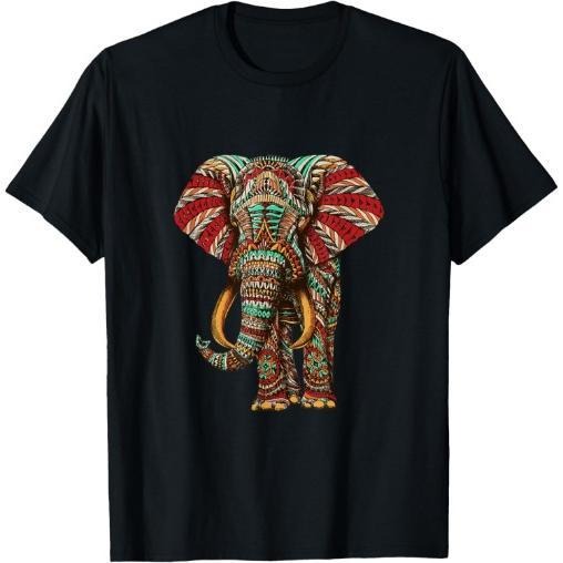 Henna Stylish Artistic Save The Elephants | Wildlife T-Shirt Made in USA Hoodie, Sweatshirt | DripVista.com