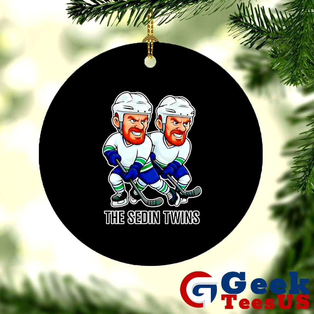 Henrik Sedin and Daniel Sedin Vancouver Canucks the Sedin Twins Hockey caricatures shirt