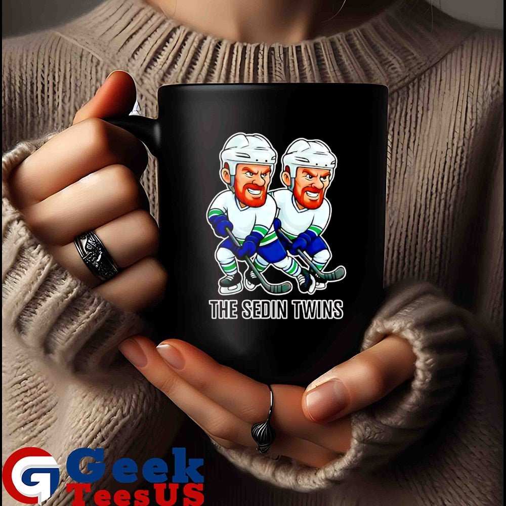 Henrik Sedin and Daniel Sedin Vancouver Canucks the Sedin Twins Hockey caricatures shirt