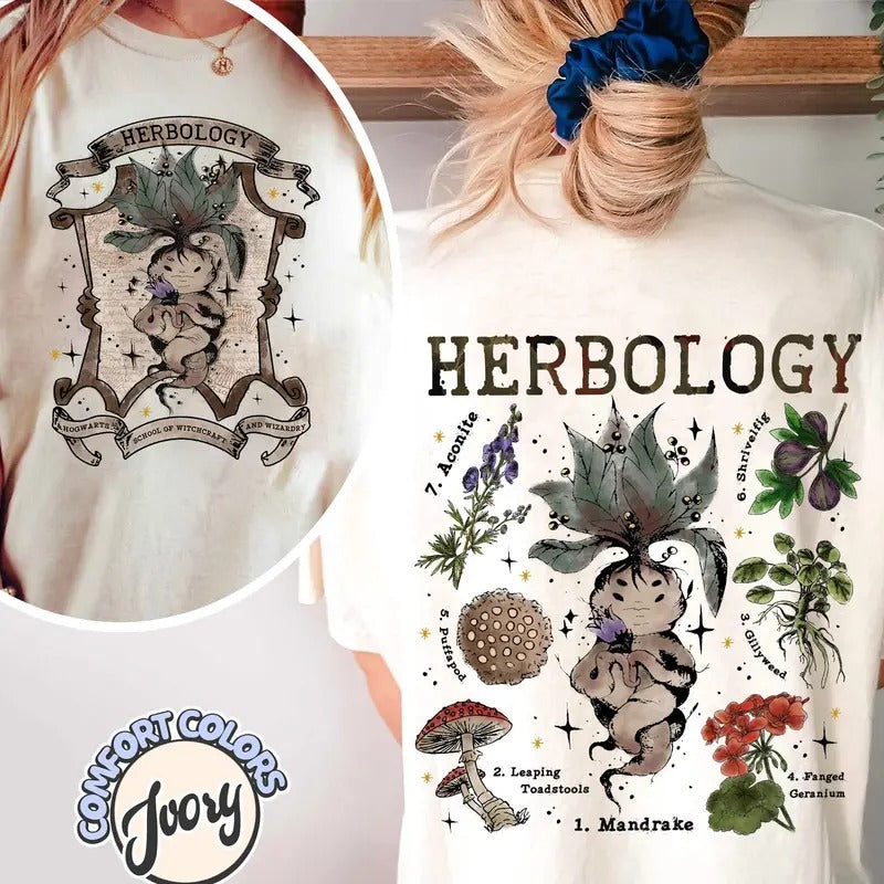Herbology Plants Shirt, Plant Wizard Pottery Comfort Colors Shirt Hoodie, Sweatshirt | DripVista.com