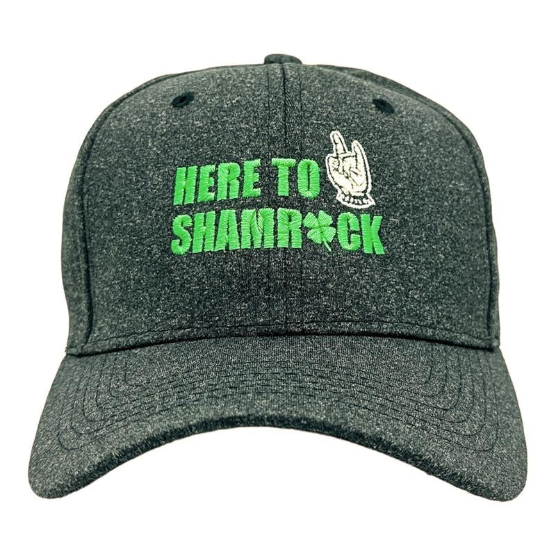 Here to Shamrock Funny Hat St Patricks Day Graphic Novelty Hats Funny Hats Saint Patrick's Day  Funny Music  Novelty Caps for Men Black - Standard