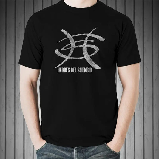 Heroes Del Silencio Bunbury Distressed Logo C T-Shirt Casual Classic