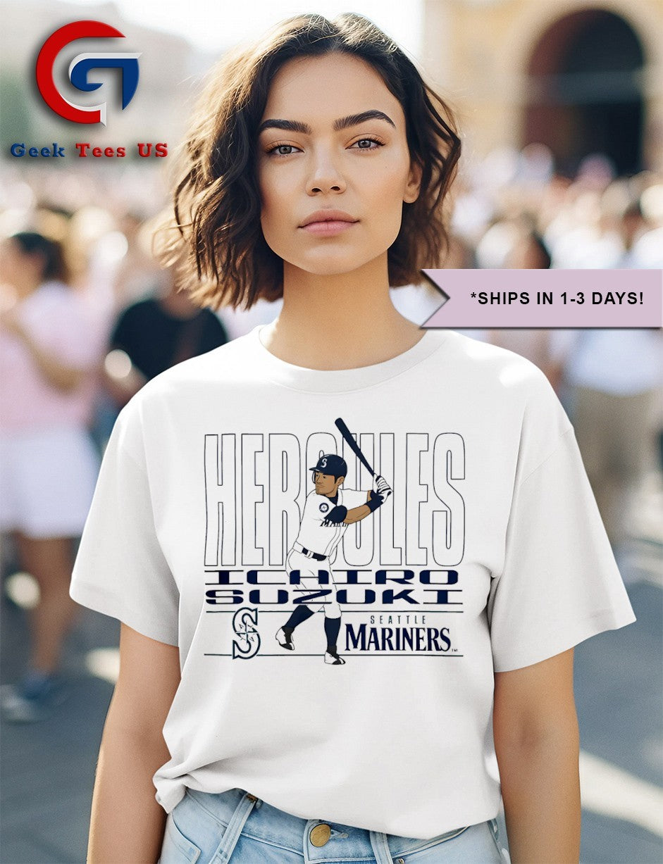 Heroules Ichiro Suzuki Seattle Mariners baseball shirt