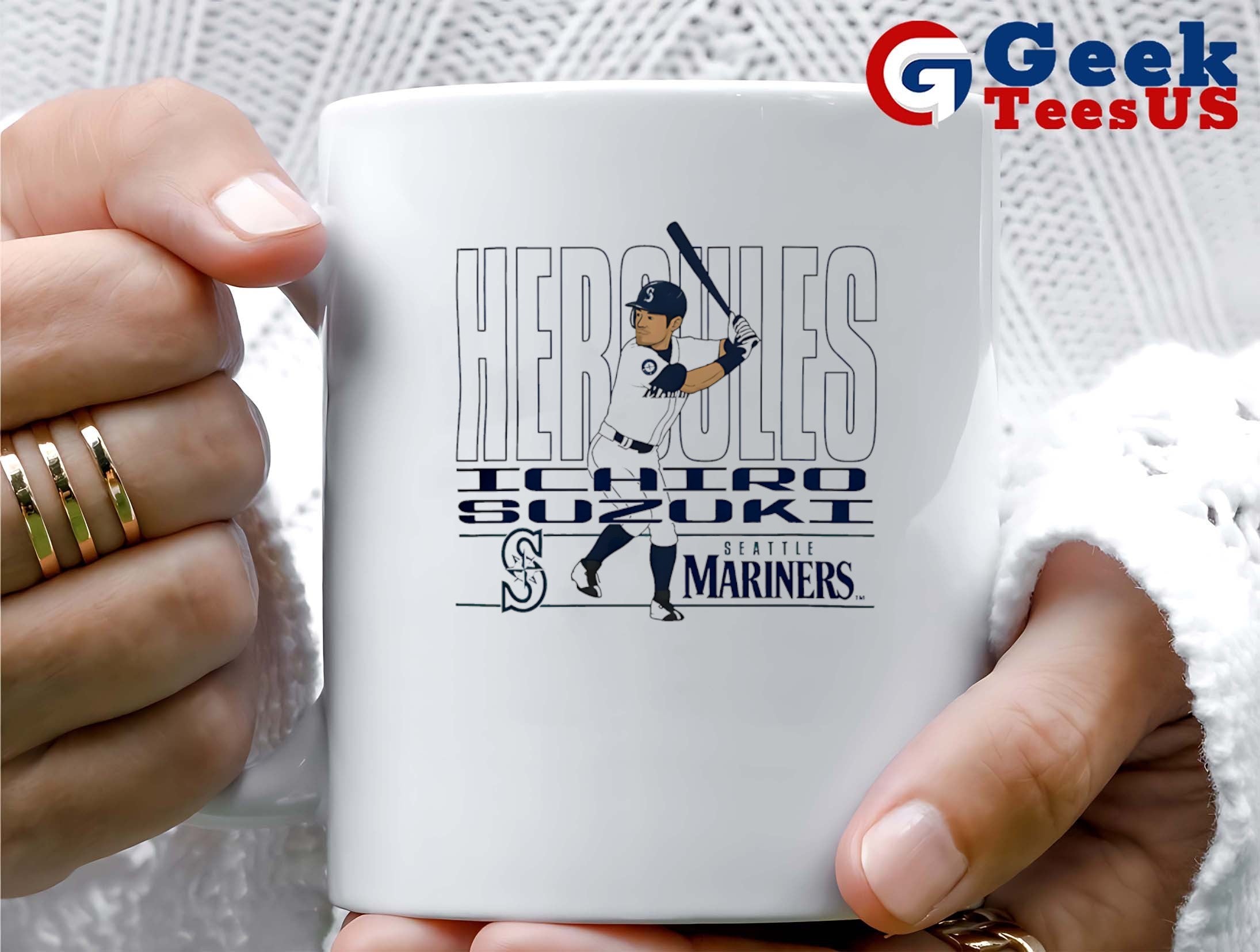 Heroules Ichiro Suzuki Seattle Mariners baseball shirt