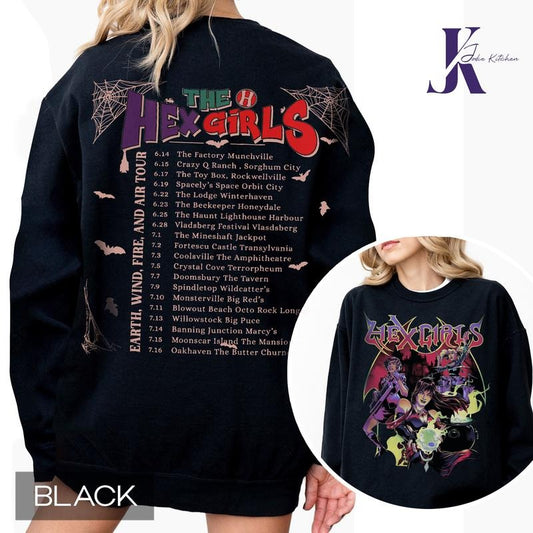 Hex-Girl 2024 2 Sided Shirt, Hex-Girls Tour Shirt,Music Concert 2024 Shirt, Rock Band Music T-Shirt, Rock Band Comfort color Cotton Casual