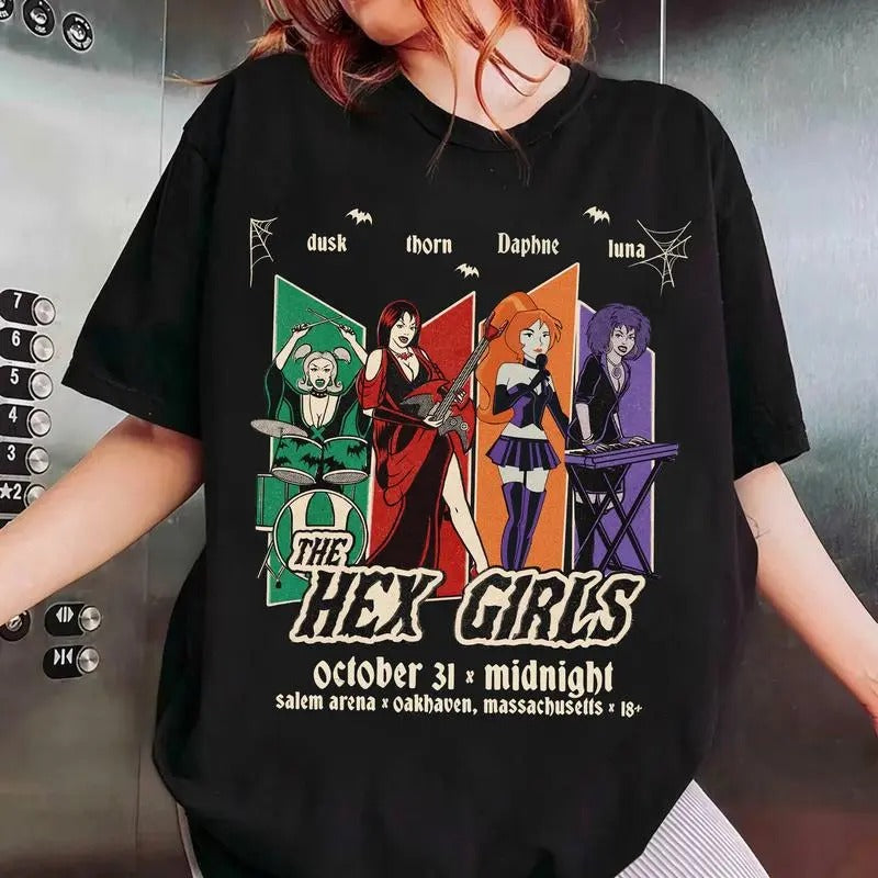 Hex Girls X Daphne Shirt, The Hex Girls Rock Band Music Tee, Music Concert 2024, Unisex Short Sleeve Tee