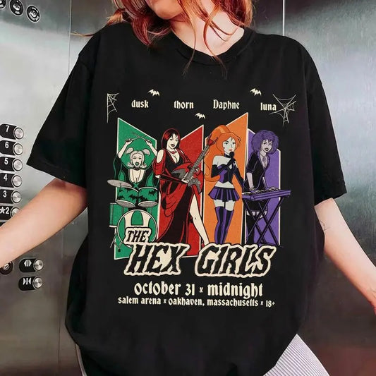 Hex Girls X Daphne Shirt, The Hex Girls Rock Band Music Tee, Music Concert 2024, Unisex Short Sleeve Tee