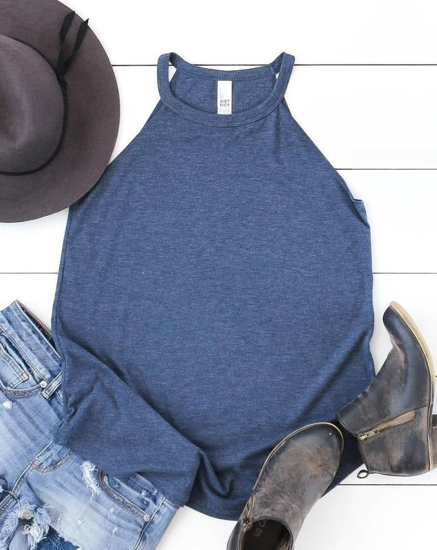 High Neck Flowy Tank Womens Summer Tank Top Workout Tank Loose Tank Top Sprint Tanks Womens Casual Top Layering Tank...
