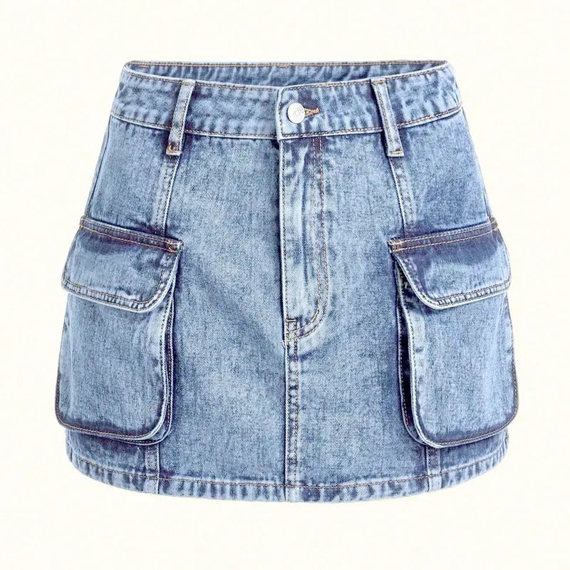 High Waisted Denim Mini Skirt Flap Pocket Bodycon Jean Cargo SkirtsY2K T-Shirts, Hoodie, Sweatshirt | DripVista.com