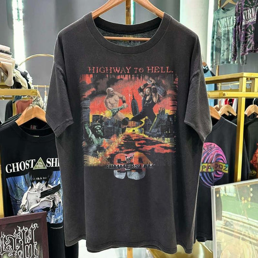 Highway To Hell 1998 Summ3Rslam St0Ne C0Ld X Und3Rtak3R Vintage  T-Shirt Unisex Shirt Gift for him, Gift for her, Gift for fan