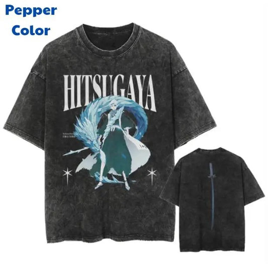Hitsugaya 2-Sided T-Shirt, Hitsugaya Tee, Bleach Shirt, Anime Manga Shirt, Anime Graphic Tee, Y2k, Unisex T-Shirt, Gift For Men Women Womenswear Menswear Top Streetwear Sweatshirt, Hoodie, Comfort Colors