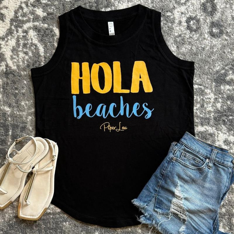 Hola Beaches Color Premium Relaxed Fit Tank T-Shirts, Hoodie, Sweatshirt | DripVista.com