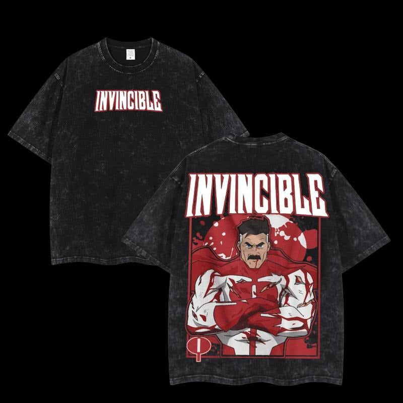 Holafish Retro Limited Invincible WB shield Movie Graphic Tee, Omniman Cotton Shirt, Unisex Tshirt Menswear Top...