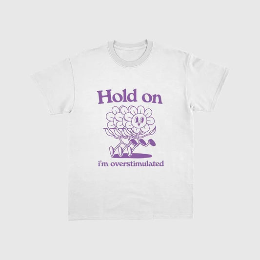 Hold On. Retro Cartoon T Shirt, Meme Shirt, Vintage Cartoon Tee, Vintage Tee Gift, Unisex T-Shirt, Short Sleeve Tee Shirt, Gifts For Women, Gifts For Birthday Mothers Day Fit Top