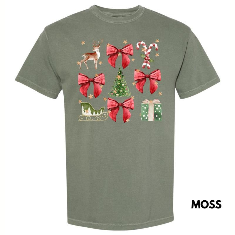 Holiday Classics Coquette Collage Comfort Colors T-Shirt 'NLB'