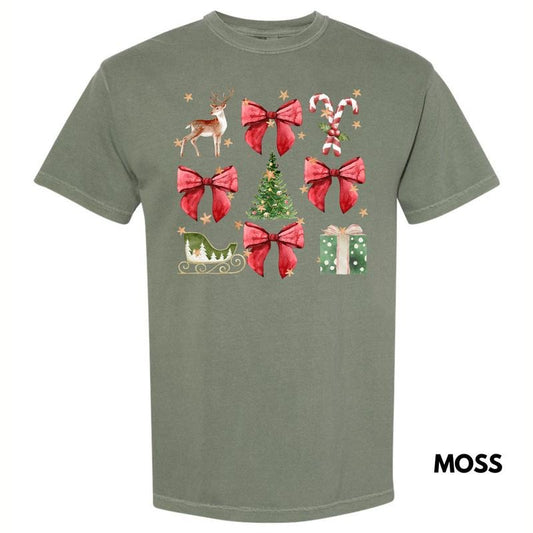 Holiday Classics Coquette Collage Comfort Colors T-Shirt 'NLB'