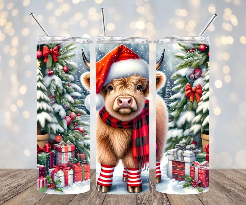 Holiday Cow 20oz Stainless steel tumbler T-Shirts, Hoodie, Sweatshirt | DripVista.com