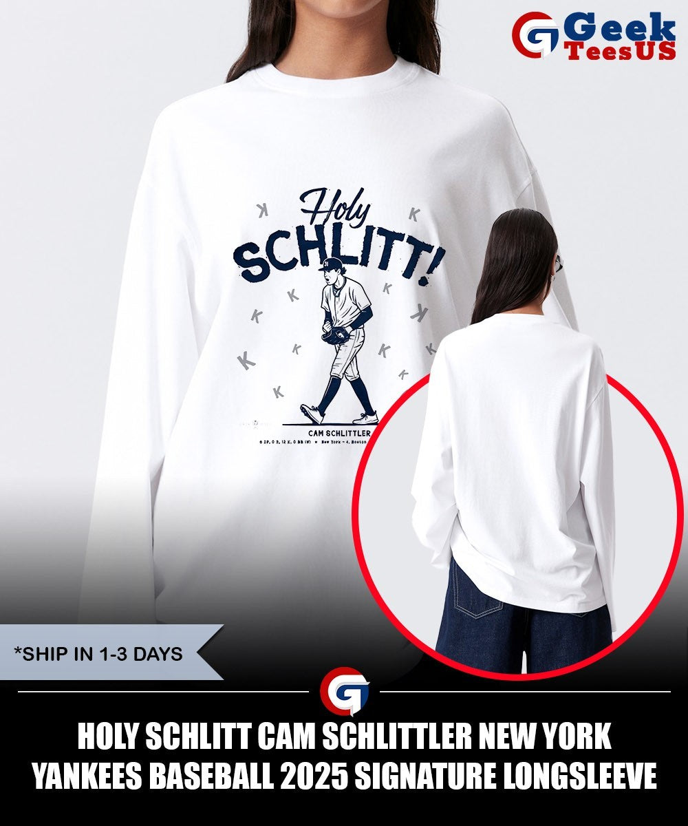 Holy Schlitt Cam Schlittler New York Yankees baseball 2025 signature shirt