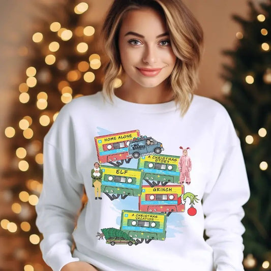 Home Alone Grnnch Elf A Christams Story National Lampoons Christmas Shirt Vintage Christmas Movies Holiday Vacation Shirt